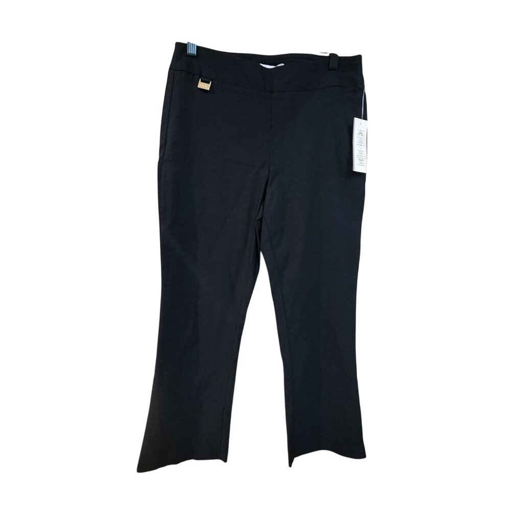 Nanette Lepore Womens Black Cropped Flare Pants Size S NWT MSRP $78